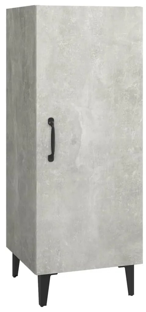 812334 vidaXL Servantă, gri beton, 34,5x34x90 cm, lemn compozit