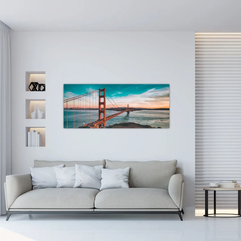 Tablou - Golden Gate, San Francisco (120x50 cm), în 40 de alte dimensiuni noi