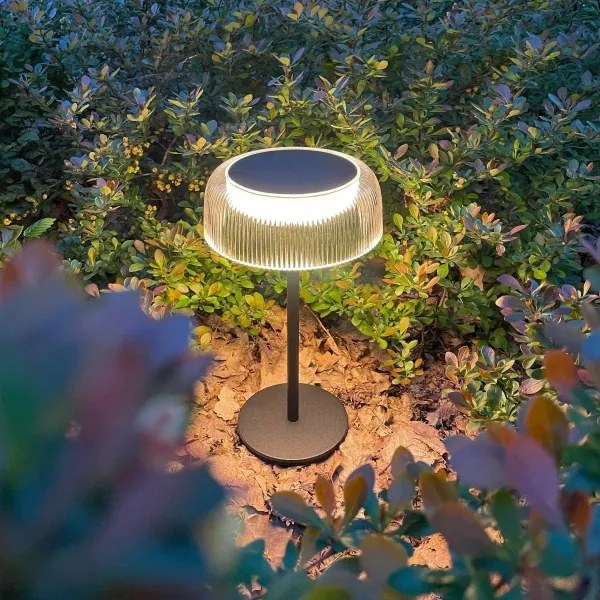 Lampă LED solară reîncărcabilă dimabilă Zuma Line DT33111 BLUET LED/2,5W/2000 mAh IP44 negru