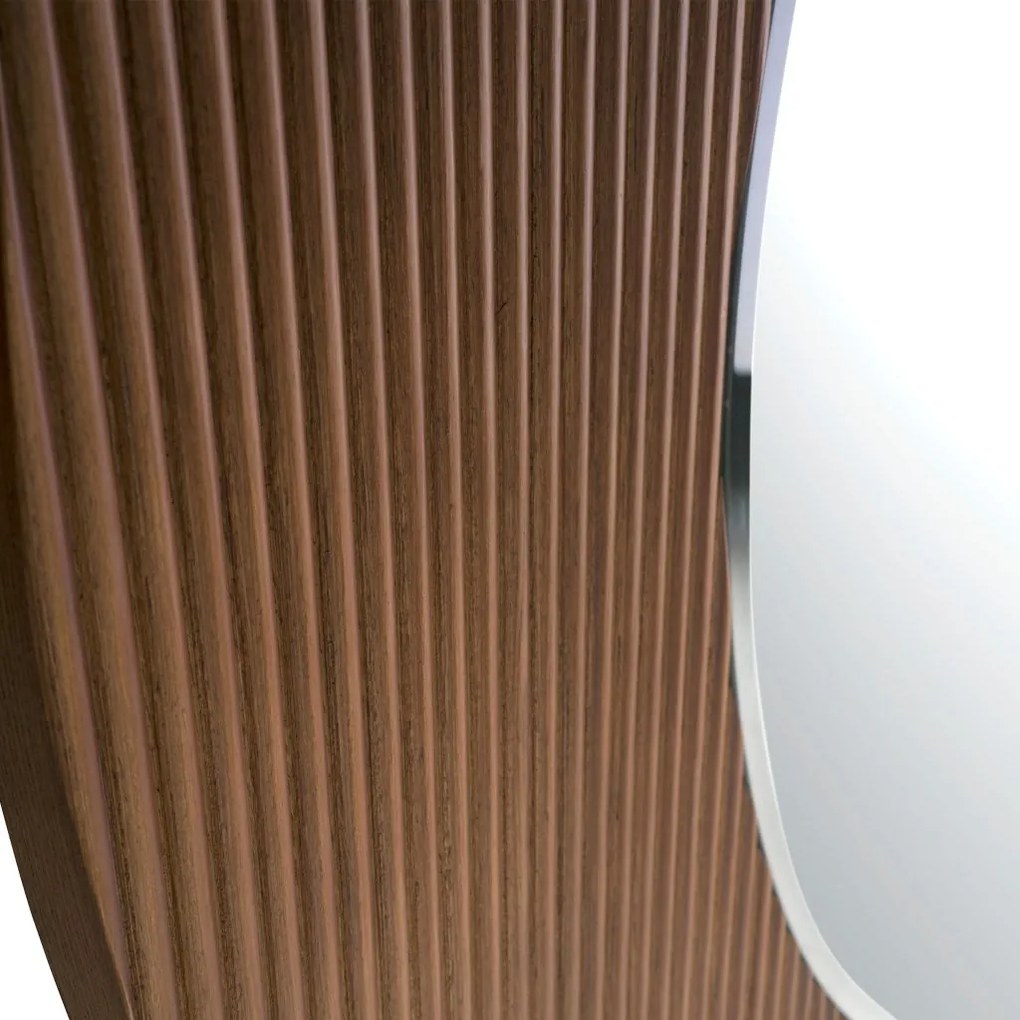 Oglinda decorativa design LUX Walnut 110cm