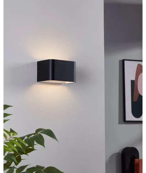 Aplică LED Eglo 901016 SANIA LED/6W/230V 3000K negru