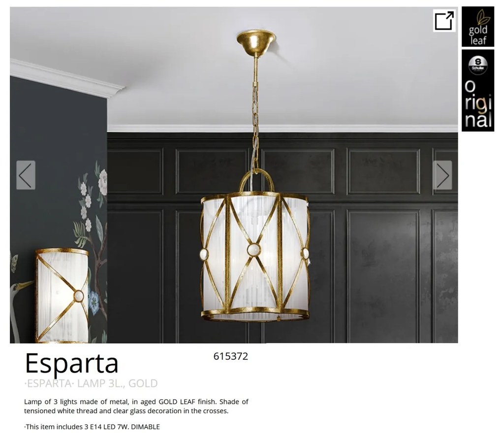 Lustra suspendata design retro decorativ Esparta