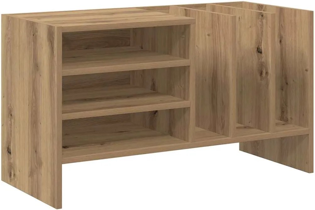 vidaXL Dulap pentru discuri de vinil Stejar Artizanal Lemn compozit