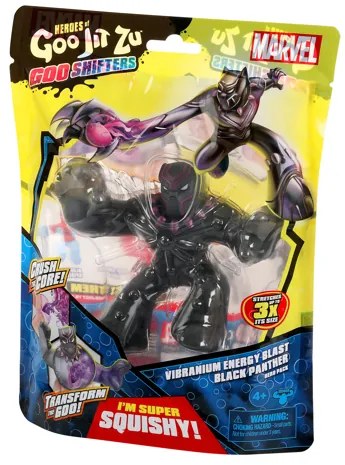 Figurina elastica Goo Jit Zu Goo Shifters Marvel- Black Panther 42577-42580