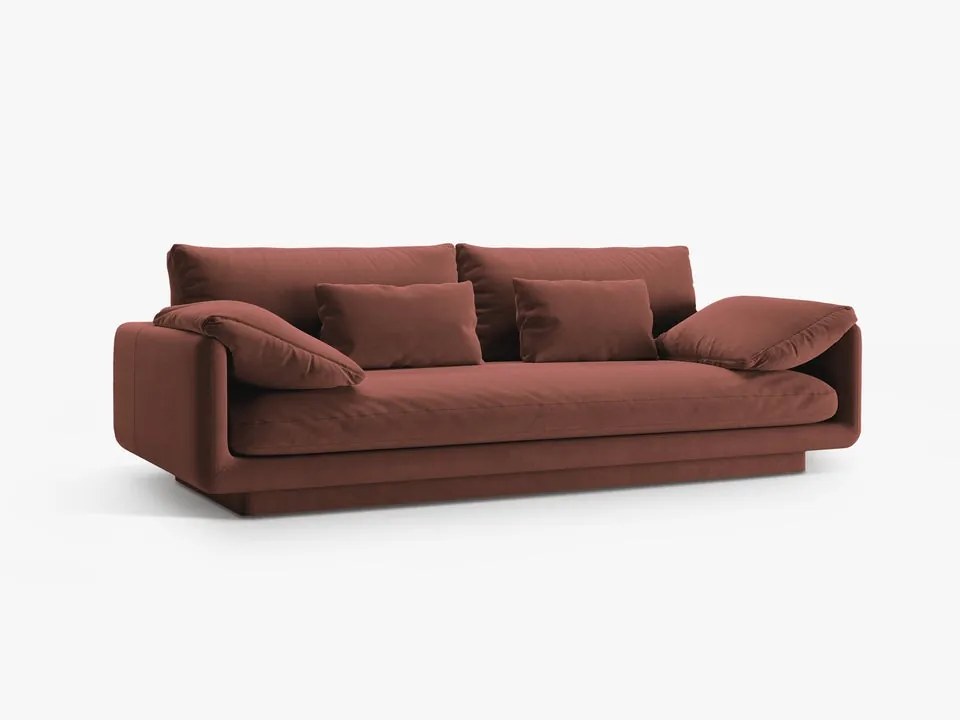 Canapea Torino 3 locuri catifea L220 cm