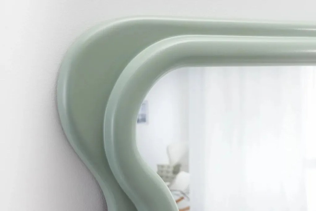 Oglinda de perete design modern CURVY 160cm, verde salvie A-43160 VC