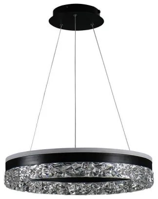 Lustră LED dimabilă pe cablu LED/80W/230V 3000-6500K negru + telecomandă