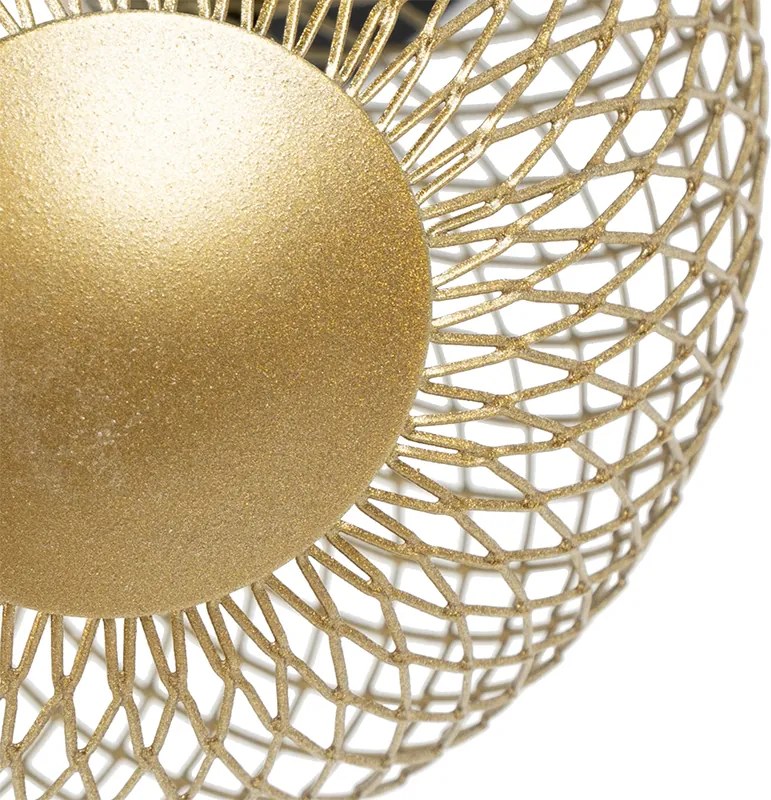 Spotlight negru cu auriu reglabil - Athens Wire