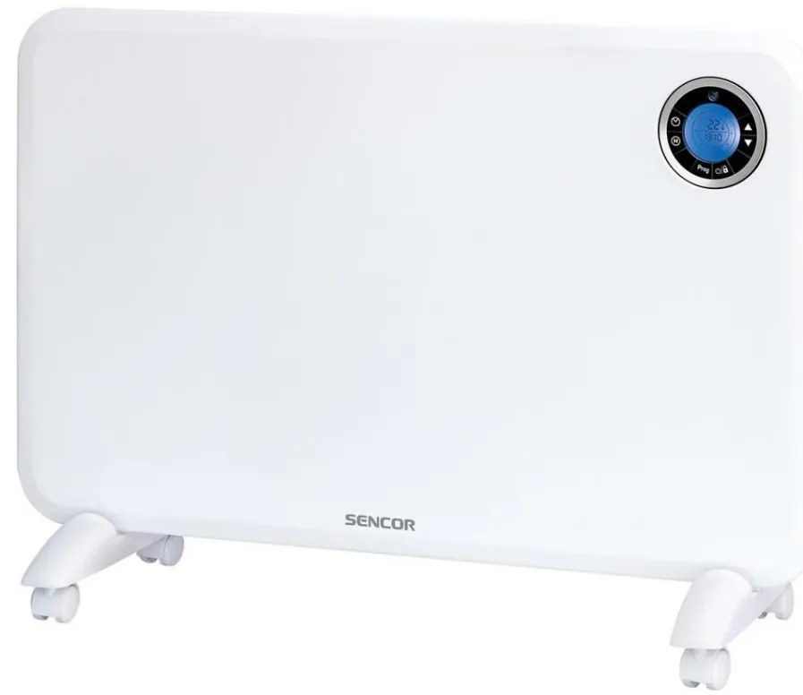 Sencor - Convector cu ecran LCD și termostat, 750 W / 1500 W / 230 V, IP24