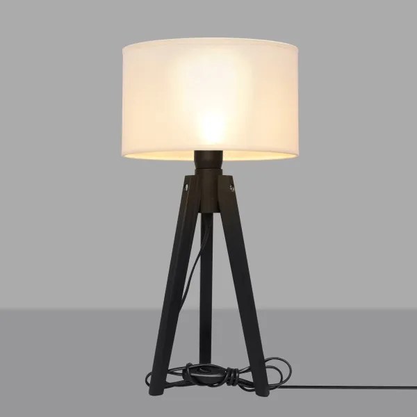 Lampă de masă ALBA 1xE27/15W/230V crem/pin