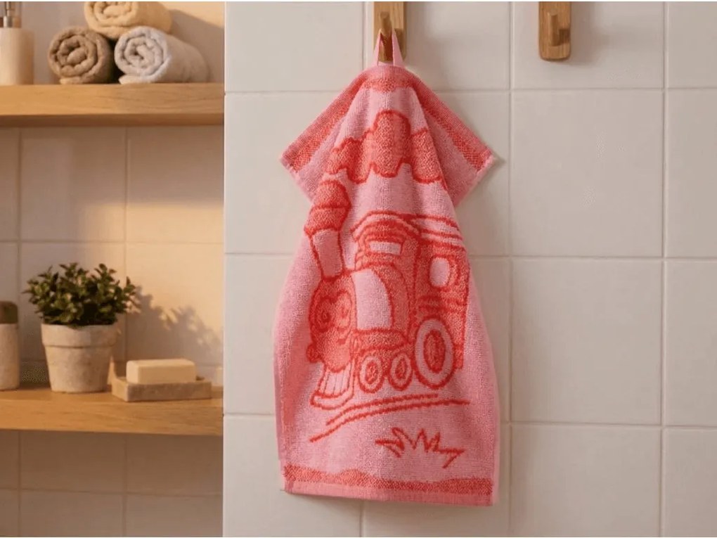 Prosop pentru copii BEBÉ rosu 30x50 cm