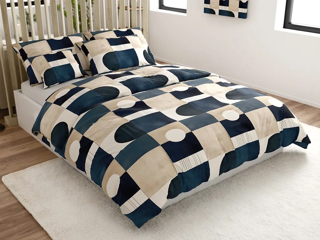 Lenjerie de pat policoton SOMVORA POLY colorata Dimensiune lenjerie de pat: 70 x 90 cm | 140 x 220 cm