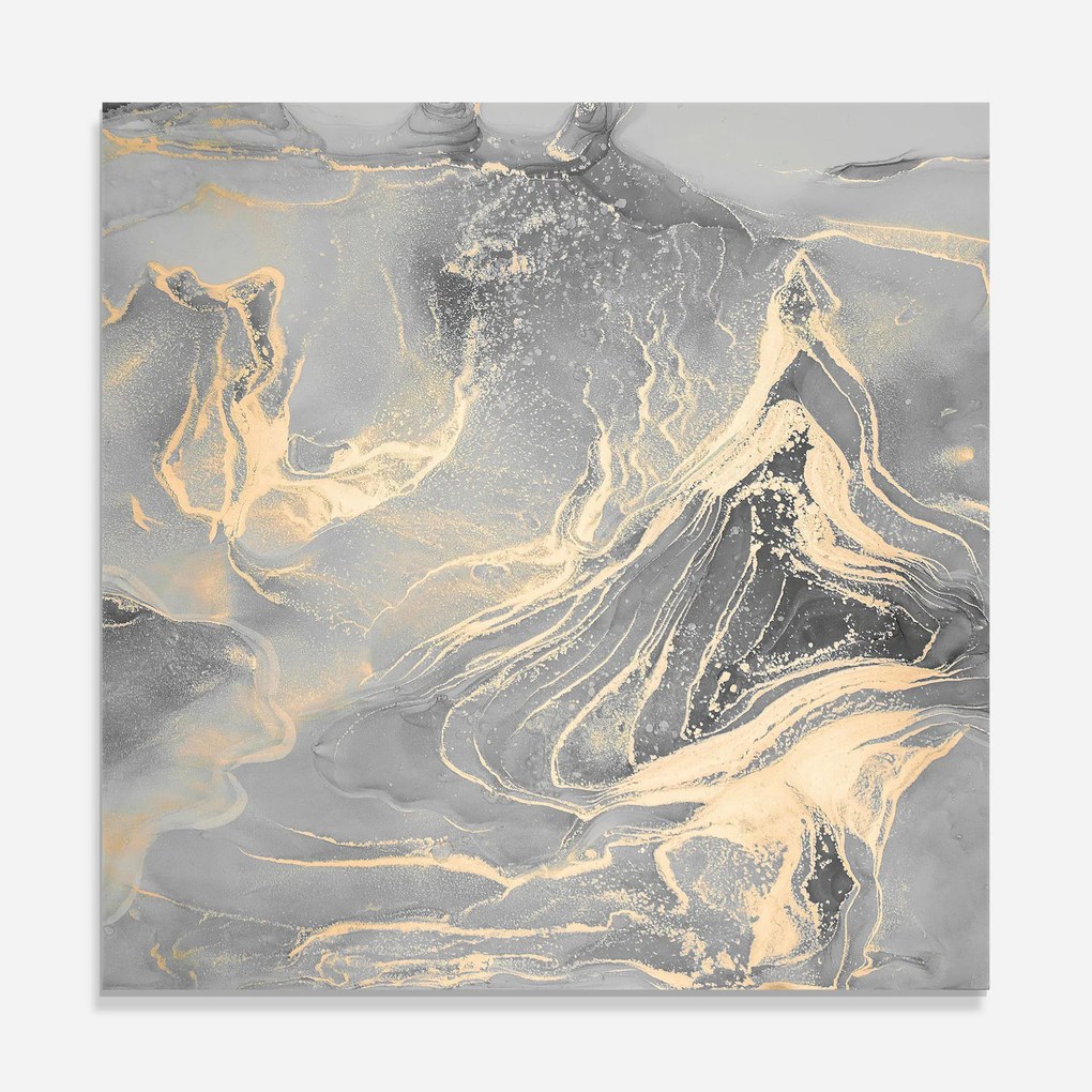 Panou Sticla Bucatarie, 100x100cm, Protectie aragaz, Antistropi, Termorezistent, Abstracte, Marble, Abstract Illusion