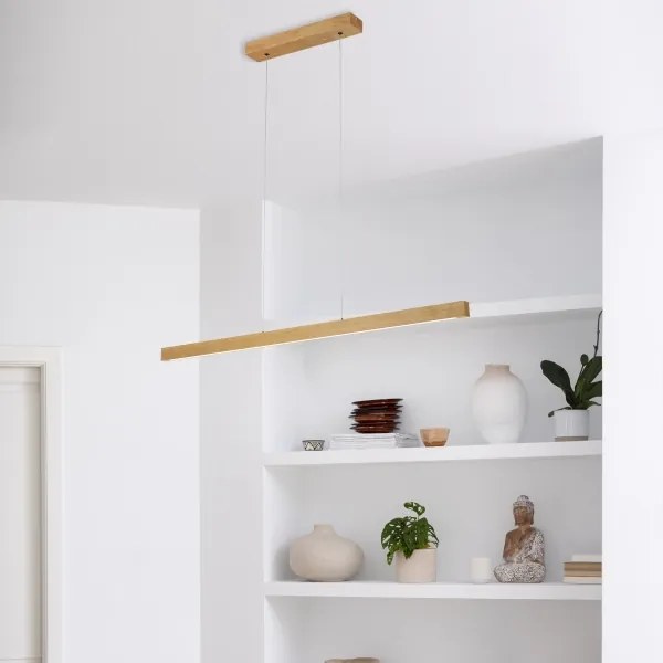 Lampă suspendată LED pe cablu VERDE LED/18W/230V 3000K 106 cm stejar