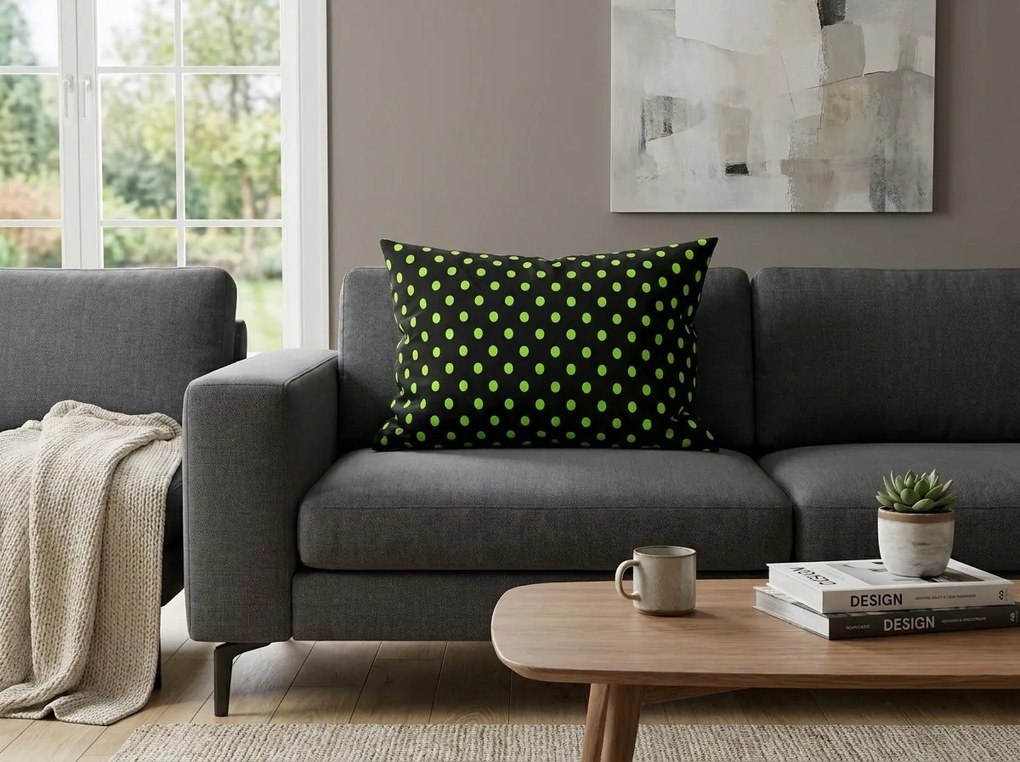 Husa de perna din bumbac COLAM GREEN 50x70 cm, verde