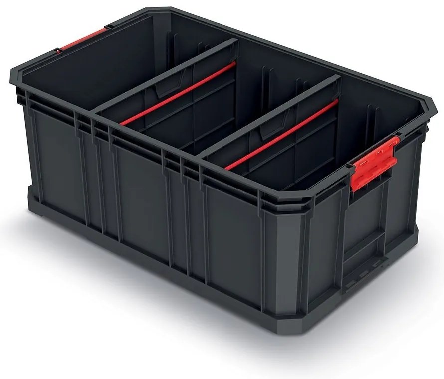 Cutie transport C, 52 x 32,9 x 21 cm, compartimentari, negru