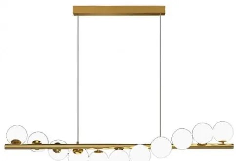 Lustra LED Pendul Elit's Imala, 14Abajururi, bec G9 Gold