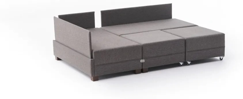 Coltar Extensibil Fly Corner Sofa Bed Left, Gri