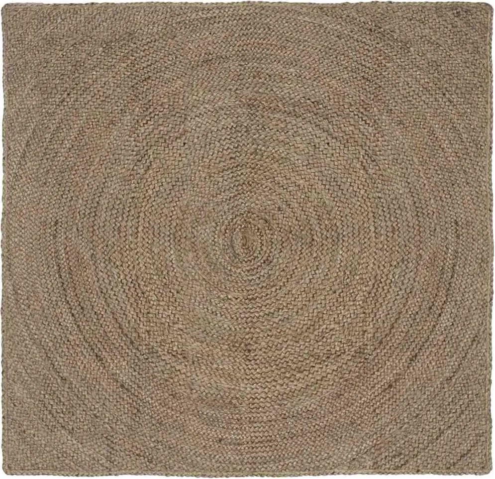 vidaXL Covoare de zonă Pătrat Gri 120 x 120 cm Iută