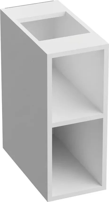 Dulap coloana mediu suspendat Asger 1 raft 20 cm alb lucios