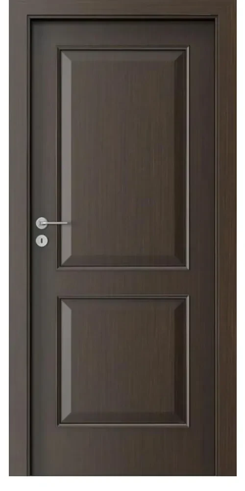 Usa Interior din MDF Porta Nova Model 3.1 (Culoare: Stejar Auriu, Toc: Reglabil 10 cm, Maner: Patrat argintiu crom, Dimensiune: 80 cm)
