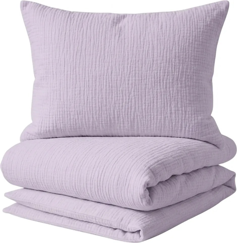 Lenjerie de pat din muselin MUSSARI lila-violet Dimensiune lenjerie de pat: 2 buc 70 x 90 cm | 200 x 220 cm