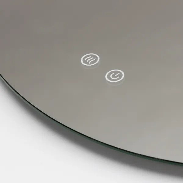 Brilagi - Oglindă LED dimerizabilă, cu încălzire anti-aburire și retroiluminare LED DEMI PRO LED/20W/230V, diametru 60 cm, IP44