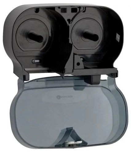 Dozator pentru 2 role de hartie igienica fara tub Merida, negru