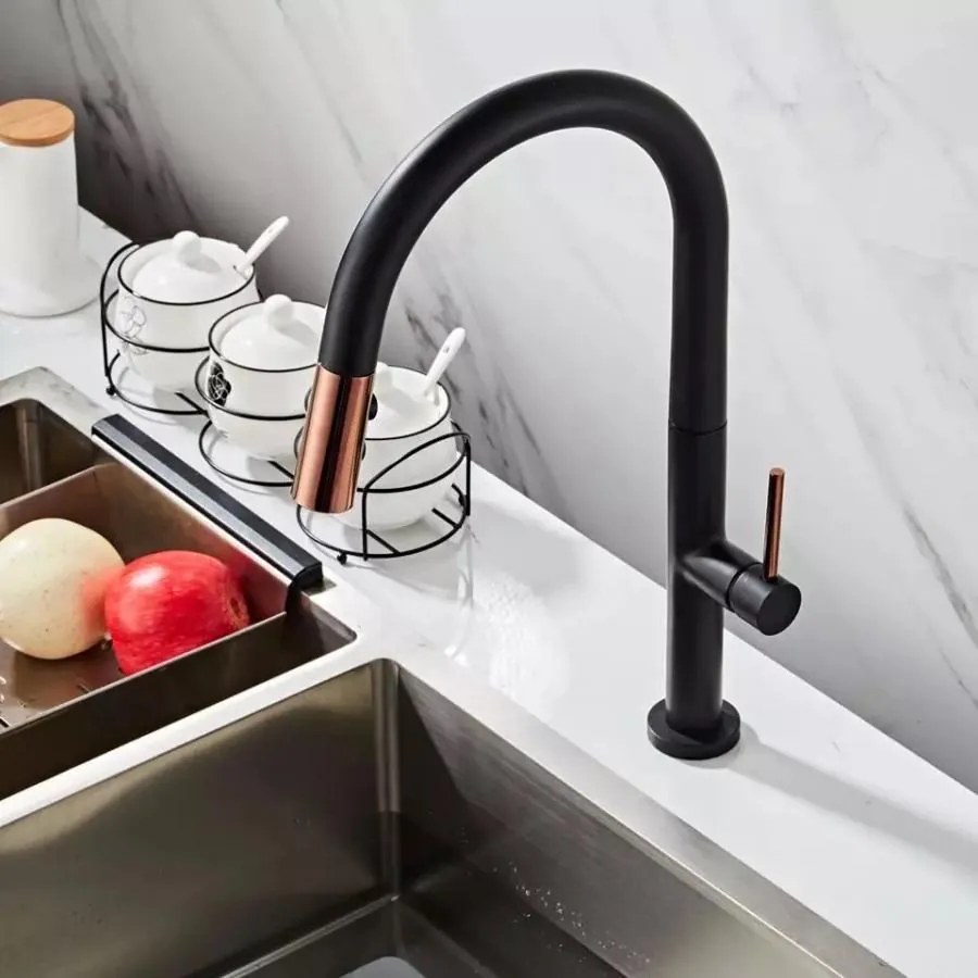 Baterie Bucătărie Neagra Model CF1035/B – Design Modern și Funcționalitate Deosebită pentru Spațiile Contemporane
