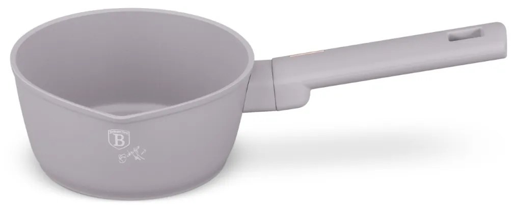 Oală pentru sos 16 cm, 1.2 L Berlinger Haus Taupe Collection BH 8087, cu strat antiaderent titan, ideală pentru încălzire și rețete rapide