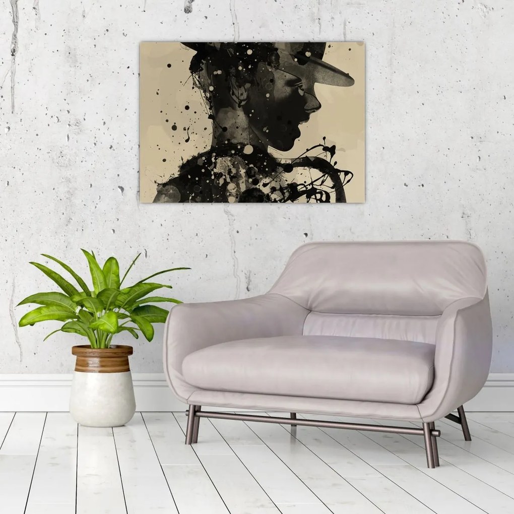 Tablou - Femeie de jazz (70x50 cm)