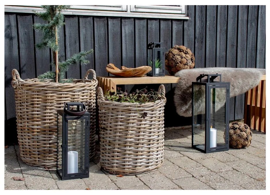 Set 2 coșuri din ratan House Nordic Indo