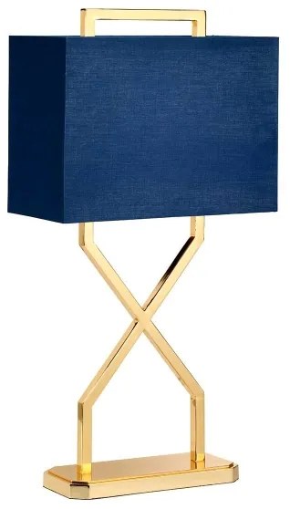 Lampă de masă Elstead CROSS-TL CROSS 1xE27/60W/230V auriu/albastru