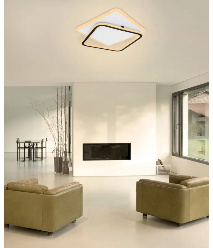 Plafoniera LED cu telecomanda moderna LEVANA 55W