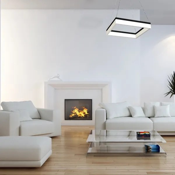 Lustră LED pe cablu NERO 1xLED/32W/230V