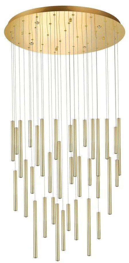 Lustra LED suspendata stil modern ILIOS 36 aurie
