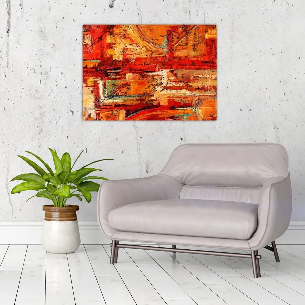 Tablou cu pictură pe pereți (70x50 cm)