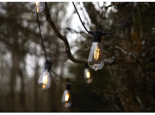 Instalație LED decorativă de exterior Markslöjd 107293 GARLAND GARDEN 10xLED 5,5m IP44