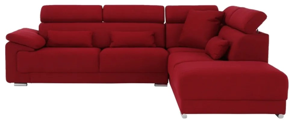 Colţar tapiţat, material textil vişiniu, model dreapta, CAILA