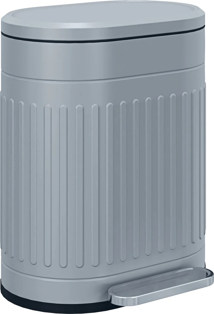 HOMCOM Coș de gunoi 20 L cu pedală, cu capac, coș interior detașabil, funcție Soft-Close 36,5 x 31,2 x 45 cm, Gri | Aosom Romania