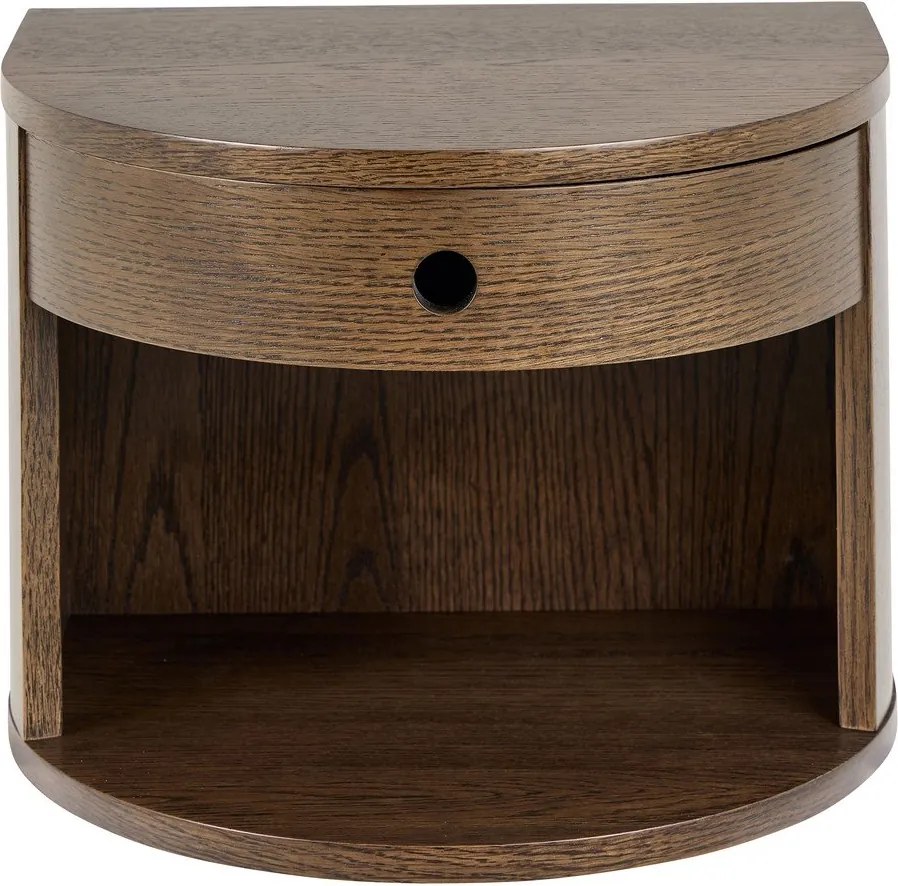 Noptieră în culoare naturală închisă cu aspect de lemn de stejar Paron – Actona