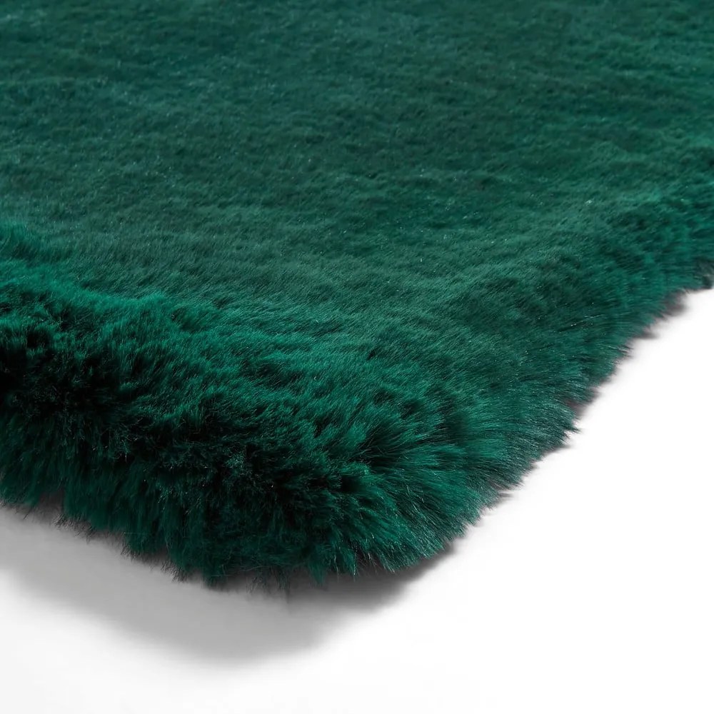 Covor Think Rugs Super Teddy, 150 x 230 cm, verde smarald