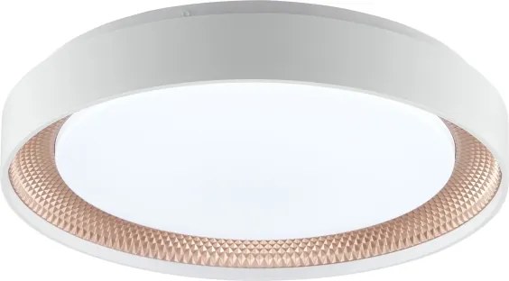 Brilliant - Plafonieră LED dimabilă WALDO LED/24W/230V alb/aur roz + telecomandă