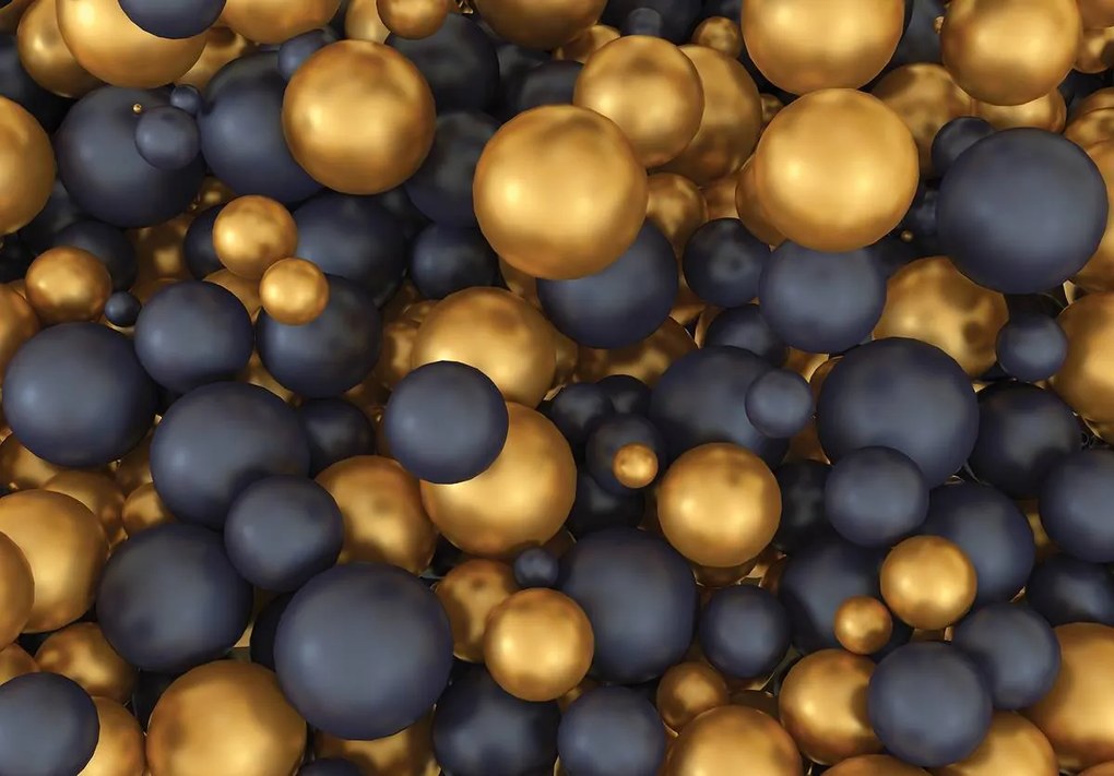 Fototapet - Bile aurii și negre (152,5x104 cm), în 8 de alte dimensiuni noi