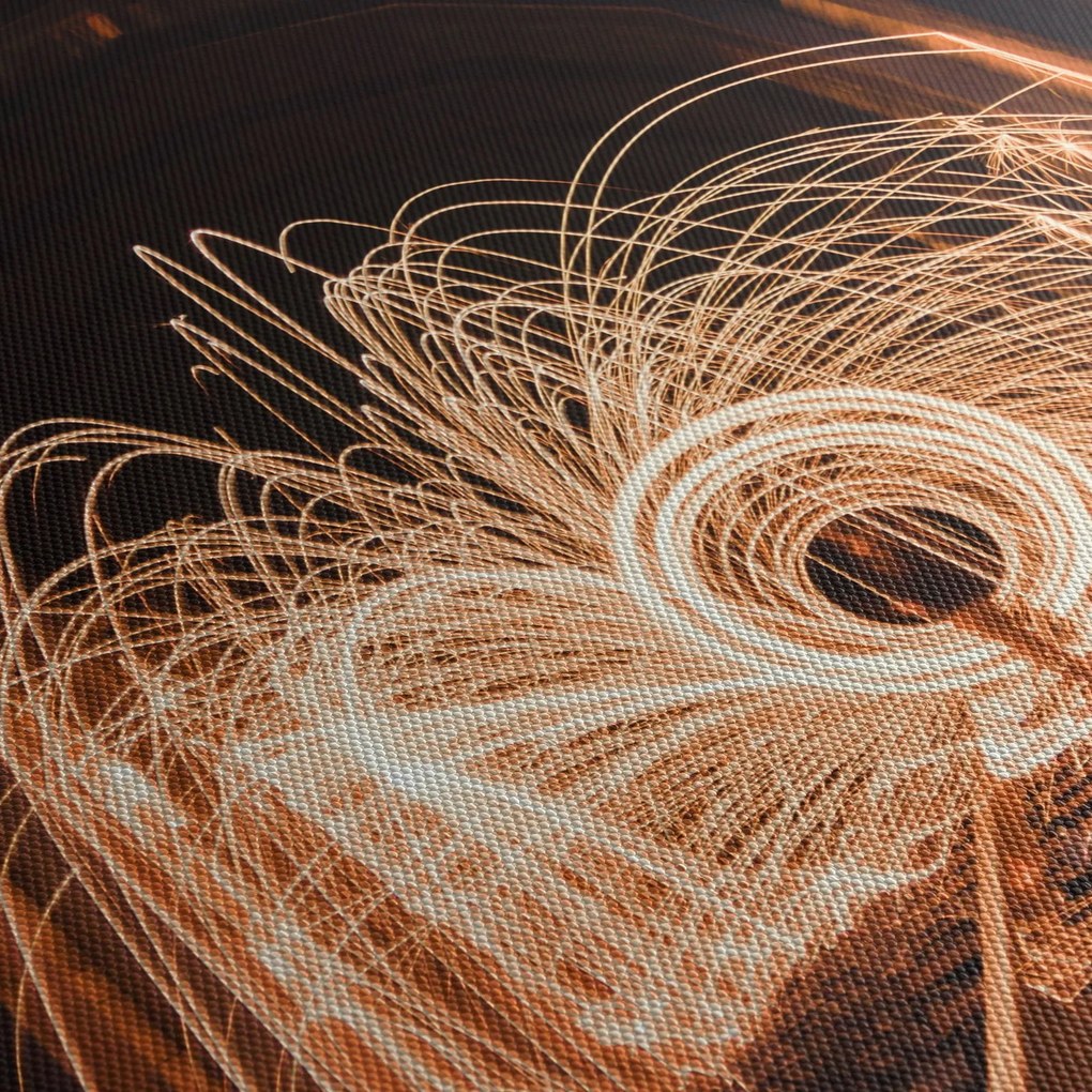 Tablou - Show de lumini deasupra șinelor (120x50 cm)