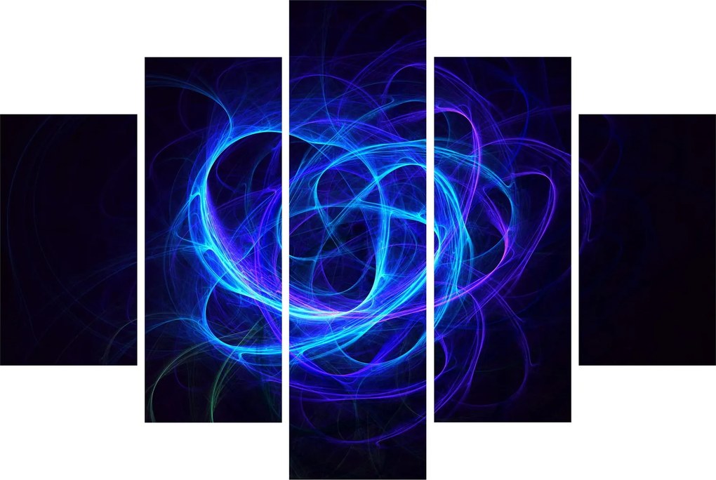 Tabloul cu ghem albastru abstract (150x105 cm)