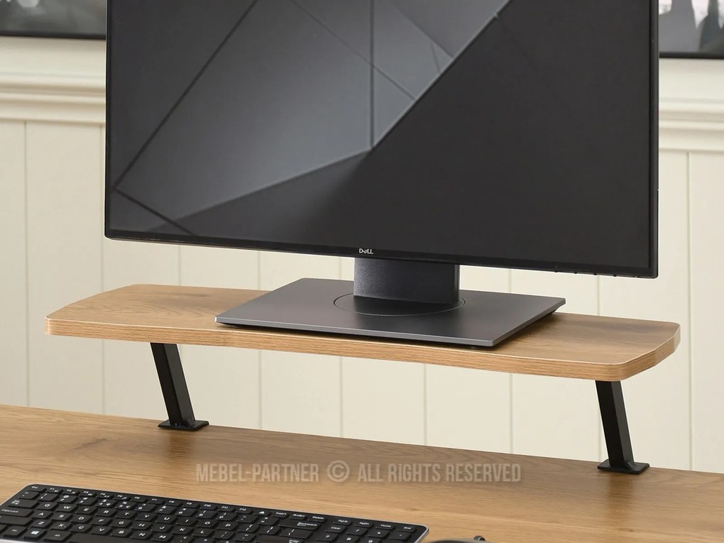 Masă PC Matts 140 (stejar + negru). 1109791