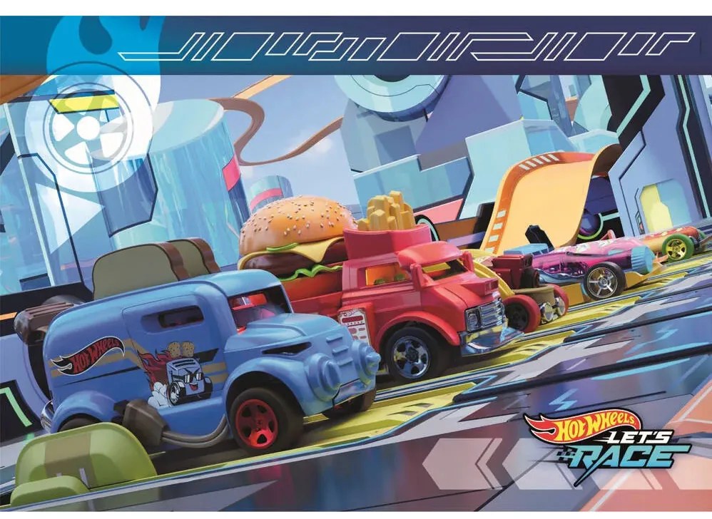 Hot Wheels Buns of Steel Puzzle Clementoni 2x60 piese