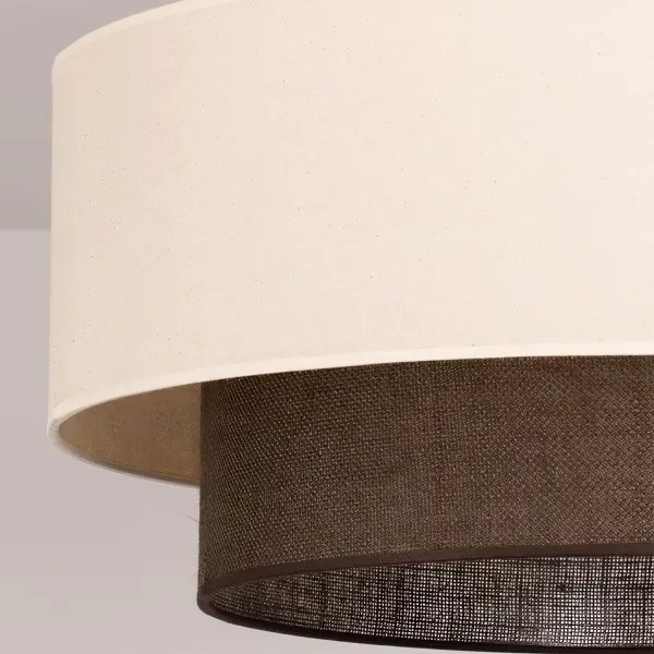 Brilagi - Plafonieră LED BOHO STYLE, 3x E27, 15W, 230V, Ø 60 cm, crem/maro