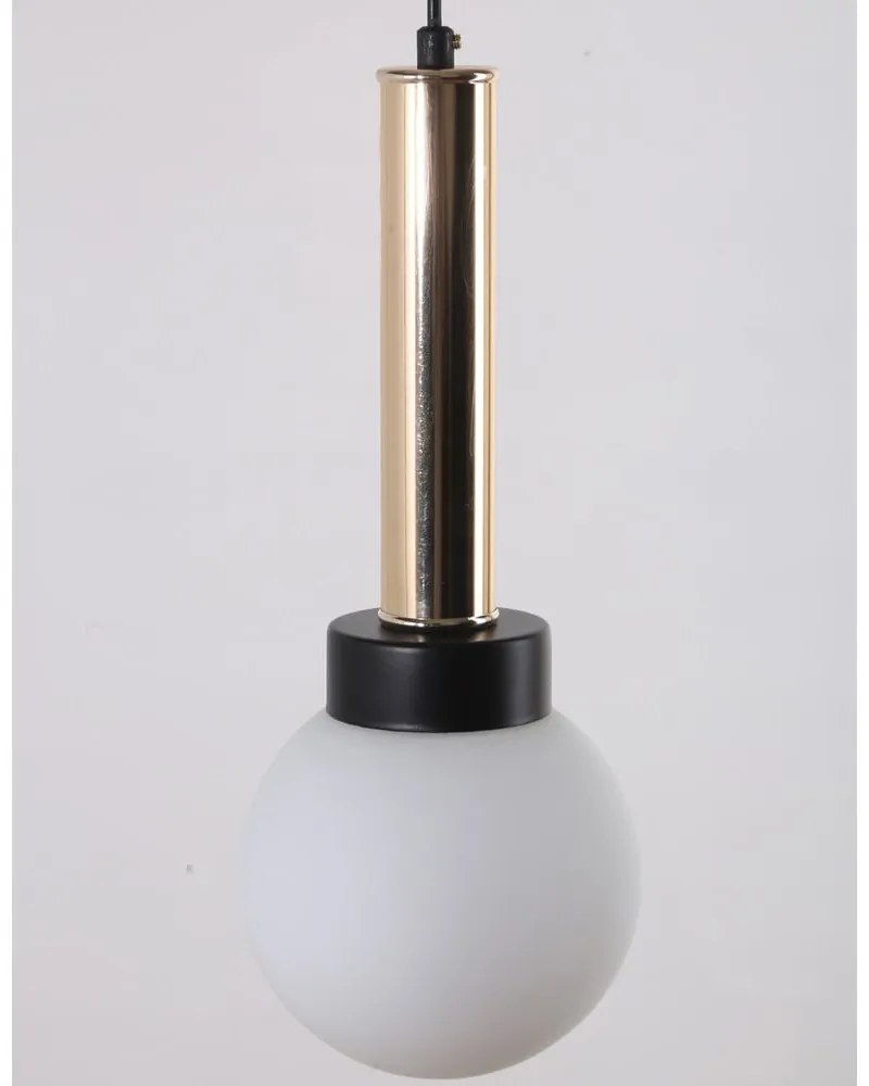 Lustră cu abajur din sticlă ø 15 cm Cota – Squid Lighting